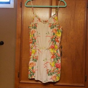 Blush and Floral romper